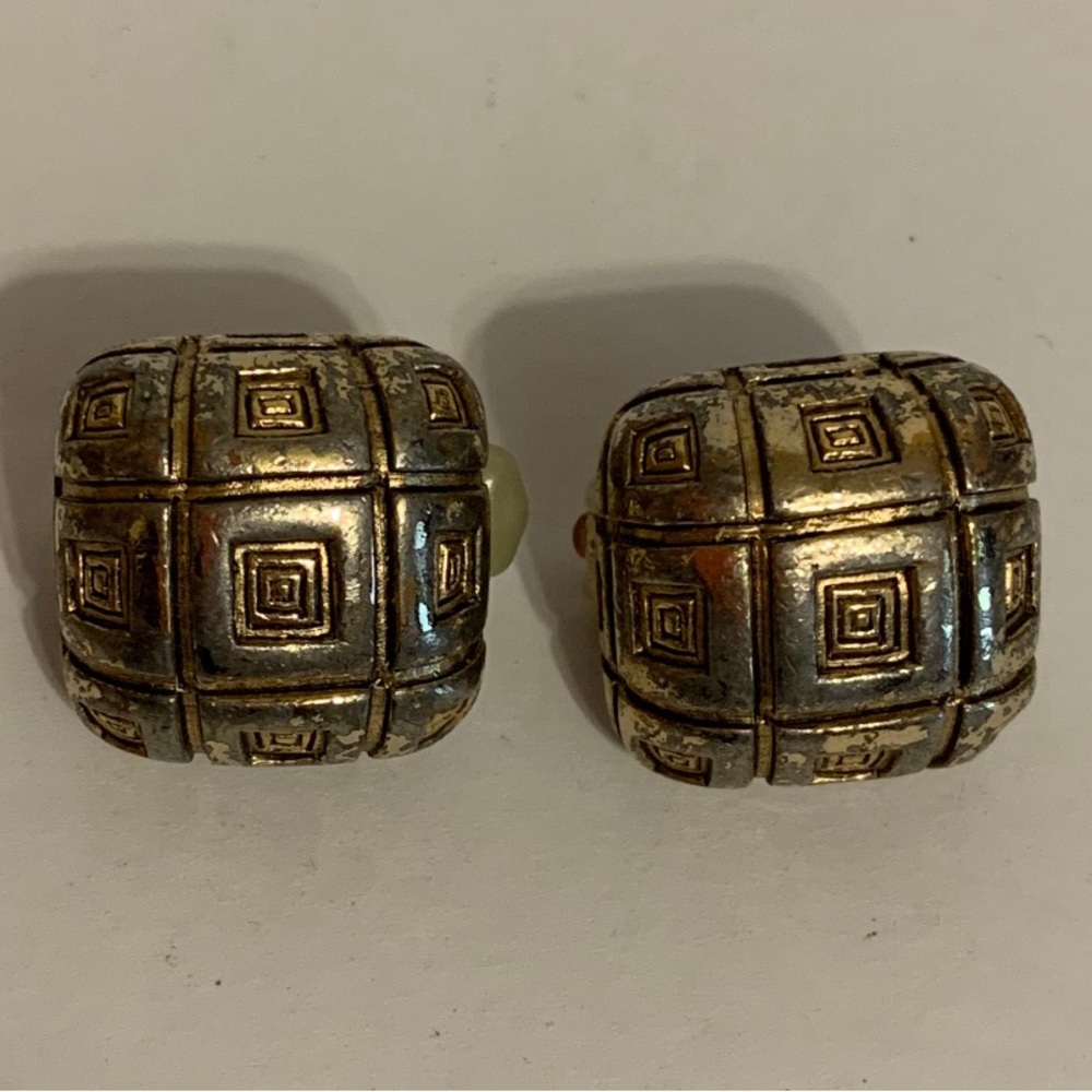 CINER VINTAGE MID CENTURY MODERN CLIP ON EARRINGS